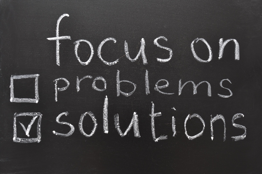 Foto 1: foca-te nas soluções e não nos problemas